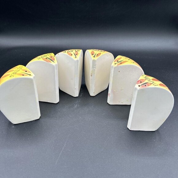 Mid-Century Ceramic Apple Shaped Spice Rack Set, Fruit Decor Japan 50s - Picture 4 of 8